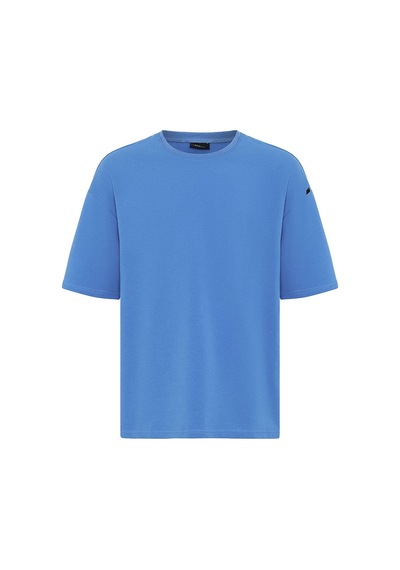 Basic Oversize Şort Takım Mavi