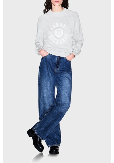 Armani Exchange Logolu % 100 Pamuk Regular Fit Bisiklet Yaka Kazak Kadın Kazak Xw002877 Af16552 O8019 Gri Melanj Armani Exchange Logolu % 100 Pamuk Regular Fit Bisiklet Yaka Kazak Kadın Kazak Xw002877 Af16552 O8019 Gri Melanj