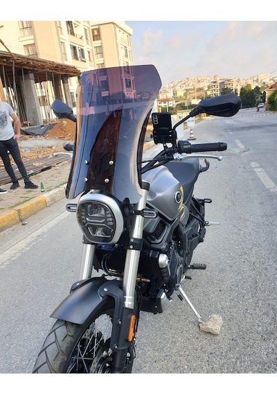 Motocam Voge Acx 525 Ön Cam 2023-2026 Model 58cm Siyah Renkli 4mm