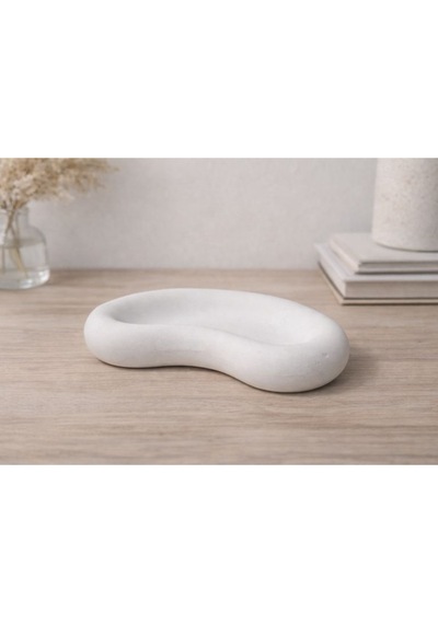 Minimal Dekoratif Oval Tabak Çok Amaçlı Masa Üstü Organizer 21 13 Cm