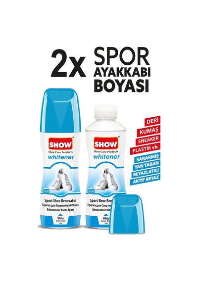 Show Likit Spor Beyaz Ayakkabı Boyası 75 G - Beyaz - 2 Adet