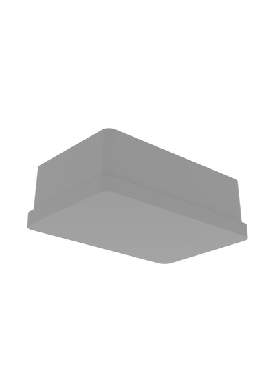 Cateksss 40x60 Mm Düz İç Profil Tapası 1,2 Ral 7035 - 14 Lü Paket Gri