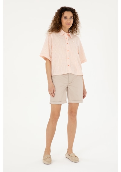 U.s. Polo Assn. Kadın Taş Şort / Bermuda 50281722-vr049 TAŞ Taş