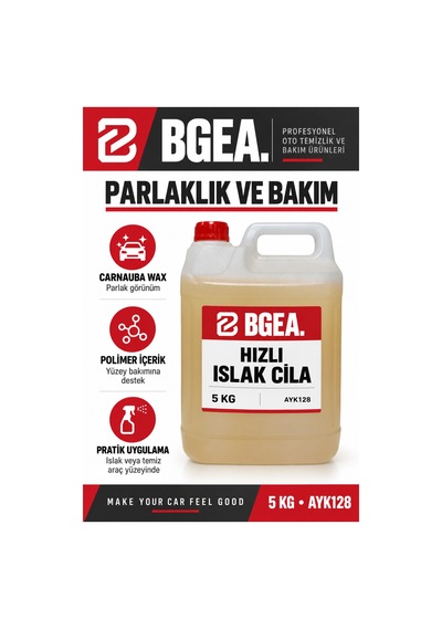 Bgea Hızlı Islak Cila 5 Kg Carnauba Wax İçeren Oto Cilası