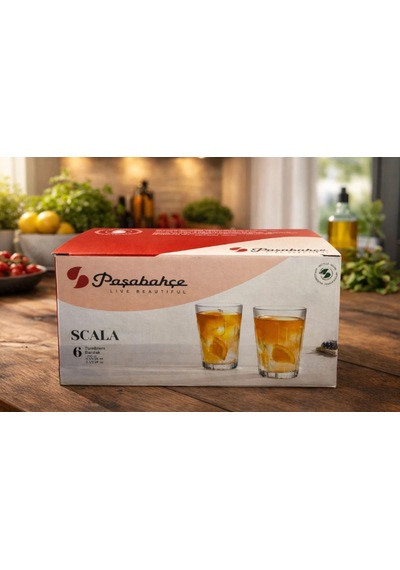 Paşabahçe Scala Su Bardağı 330cc 6'lı Şeffaf