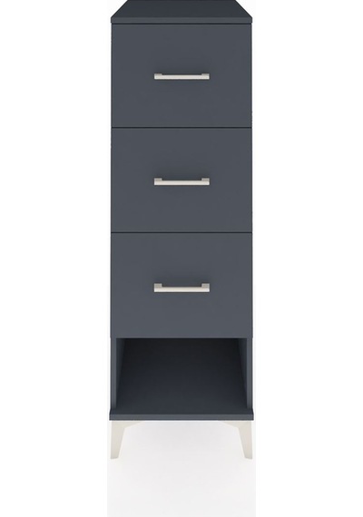 Kronos Dolap 3 Çekmeceli 44x59x134 Antrasit-antrasit Antrasit