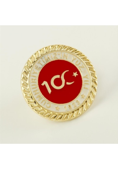 Cumhuriyetin 100. Yılına Özel Yaka Rozet Çok Renkli 01149179