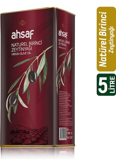 Ahsaf Naturel Birinci Zeytinyağı Teneke 5 L