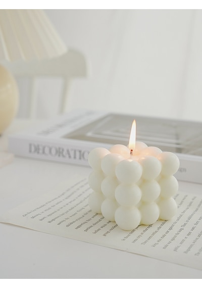 Bernami Mumluk Şamdanpinterest 2 Li Bubble Candle Mum Kokulu Dekoratif Mum El Yapımı Diğer