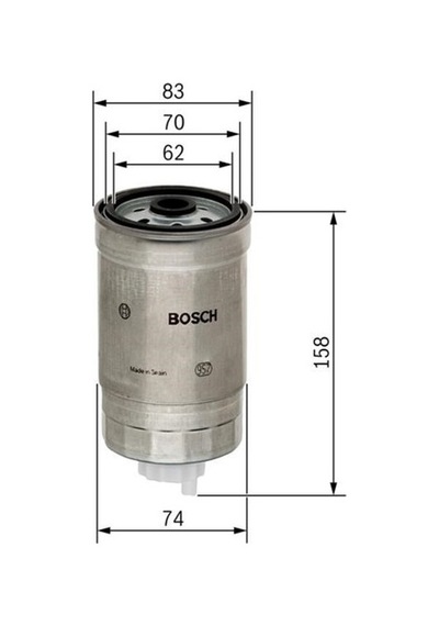 Bosch Yakıt Filtresi Passat 1.9tdı 98-05 - A4 1.9tdı 00-01 - A6 1.9tdı 00-05 1457434329
