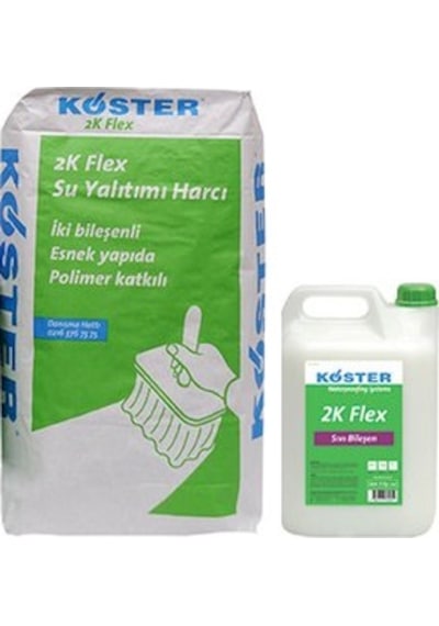 Köster 2K Flex Esnek Su Yalıtımı Harcı 30 Kğ Set Köster 2K Flex Esnek Su Yalıtımı Harcı 30 Kğ Set
