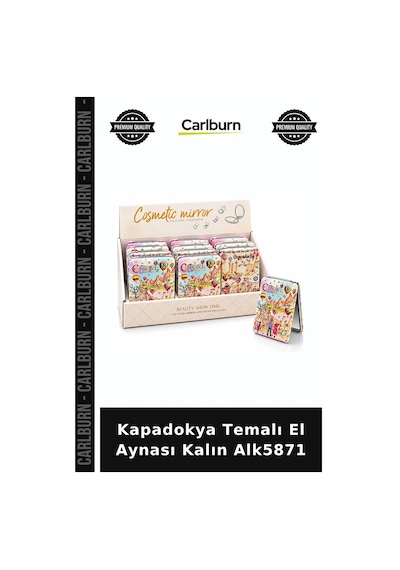 Özel Üretim Hediyelik Turistik Aksesuar Kapadokya Temalı El Aynası Kalın Alk5871