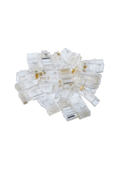 Tek-iş 8p-8c Bilgisayar Rj-45 Plug Network Rj45 Jack Konnektör 25 Adet