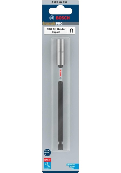 Bosch Pro Impact 1/4" Mıknatıslı 150 Mm Bits Uç Uzatma Adaptörü 2608522560