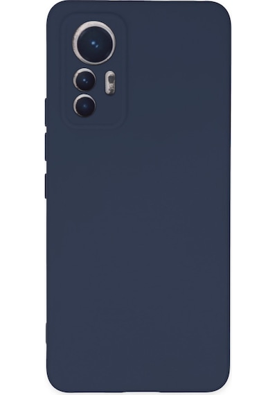 Xiaomi Mi 12 Lite Uyumlu Kılıf Nano İçi Kadife Silikon - Lacivert