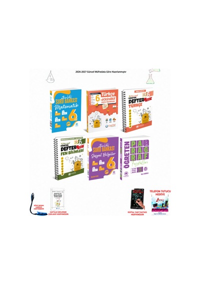 Çanta 6. Sınıf Tüm Dersler 218 6 Kitap Seti