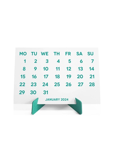 2027 Takvimi, 2027 Masa Takvimi Yeşil Renk, 2027 Calendar, 2027 Desk Calendar Green Color