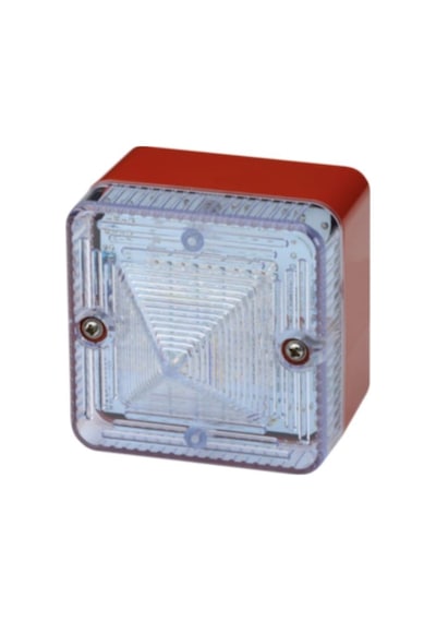E2S L101H 24Vdc Flaşör Kırmızı Gövde Beyaz Led