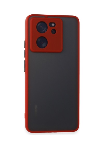 Xiaomi Mi 13t Pro Uyumlu Kılıf Montreal Silikon Kapak - Kırmızı