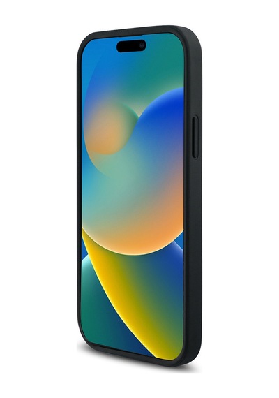Apple Uyumlu iPhone 12 Pro Uyumlu Kılıf Guess Lisanslı Magsafe Şarj Özellikli Small 4g Classic Kapak Siyah -