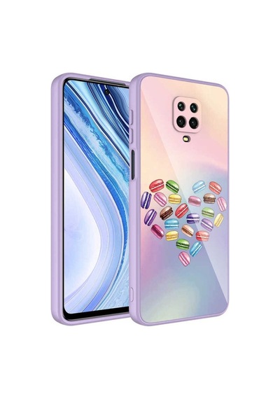 Xiaomi Redmi Note 9 Pro Kılıf Kamera Korumalı Desenli Sert Silikon Zore Epoksi Kapak NO1