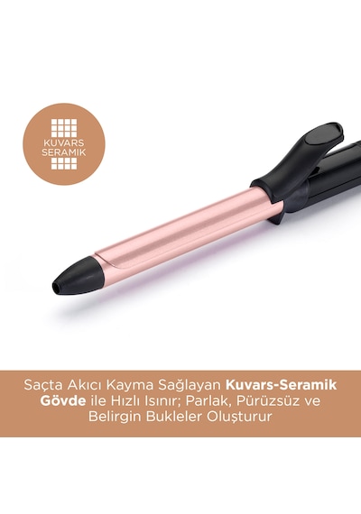 Babyliss C450E Rose Quartz 19 MM Tong Saç Maşası