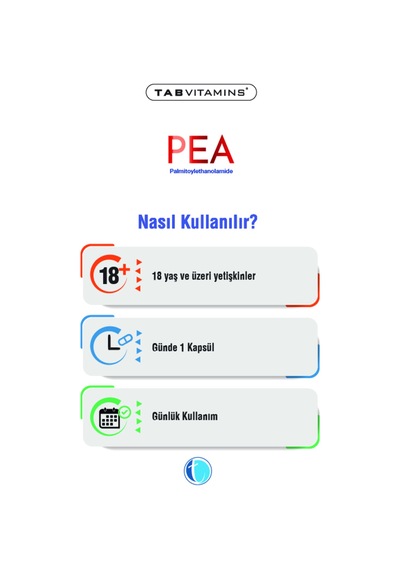 Tabvitamins Pea Palmitoiletanolamid 300 Mg 60 Kapsül Tanışma Paketi Shaker Hediyeli