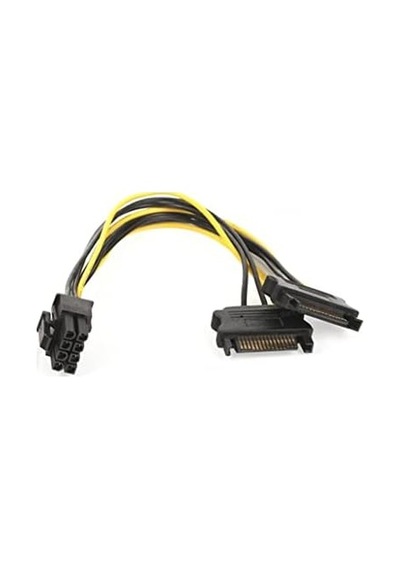 Dark Dk-cb-p203 2 X Sata - 6+2 Pın Pcı-e Dönüşütürücü Güç Kablosu