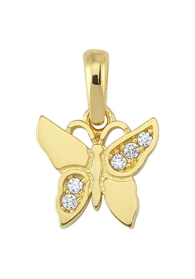Goldkupe 14 Ayar Altın Kelebek Taşlı Kolye Ucu 0,86 Gr-3289