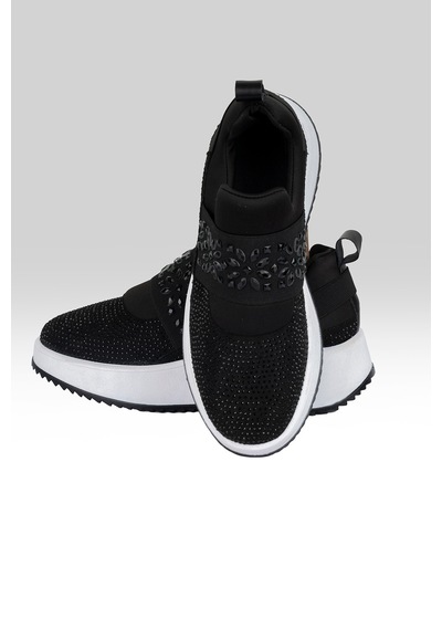 Tw Tonny White Tokyo176-1-112 Taşlı Spor Sneaker Ayakkabı Siyah