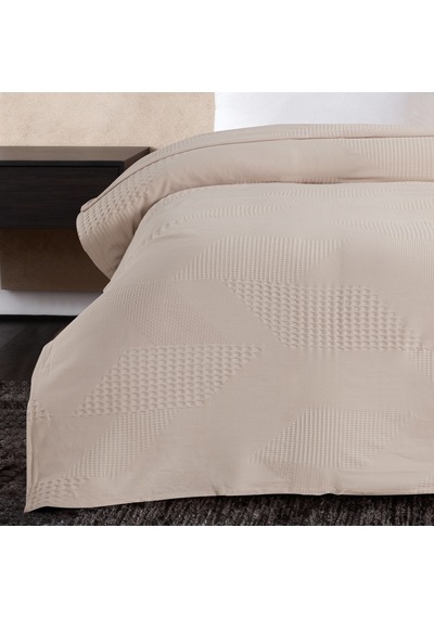 Maxstyle Spring %100 Pamuk Tek Kişilik Pike Krem 180x230 Cm Renkli
