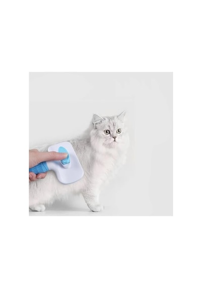 Otomatik Tüy Temizleme Mekanizmalı Pembe Pet Tarak