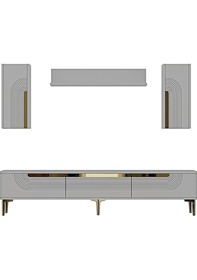 Tvr1803bg - Meyra Tvr180 Ünitesi Takım Beyaz-gold 180cm Beyaz-gold