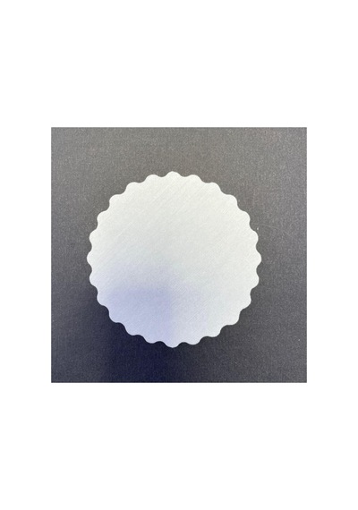 2500 Adet Tek Kullanımlık Beyaz Desenli Kağıt Bardak Altlığı 80 Mm Diğer