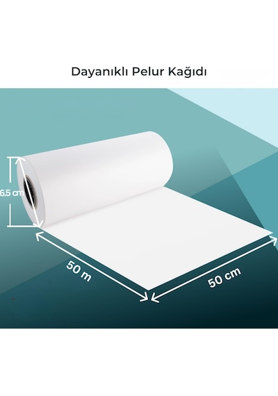 Koruyucu Rulo Pelur Kağıt, 50 Cm X 50 Metre, Kargo Ve Hediye Paketleme, Ambalaj Kağıdı, Beyaz