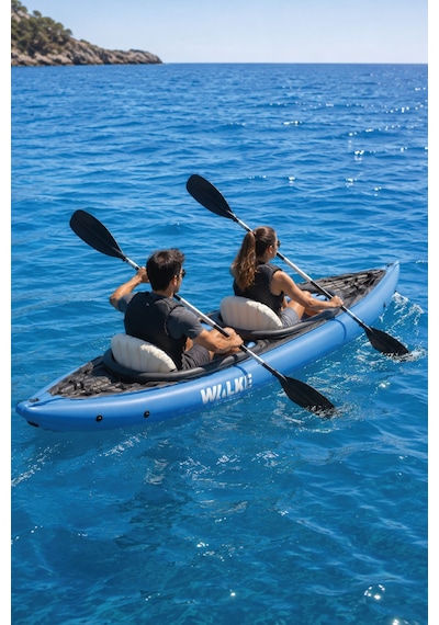 Walke Premium 2 Kişilik Pompa Kürek Dahil Şişme Kano 331 X 88 Cm 15103