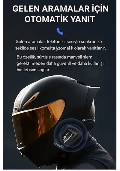 Y11 Kulaklık Mikrofonlu Motosiklet Kulaklığı İntercom 5.3