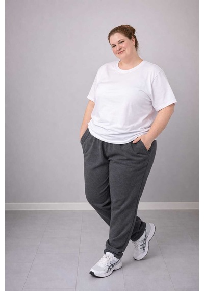 Akt Gayem Butik Büyükbeden Eşofman 3xl-6xl Füme