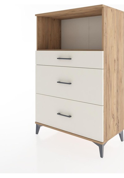 Hyperion Dolap Tek Raflı 3 Çekmeceli 88x44x134 Çam-aytaşı Atlas Çam