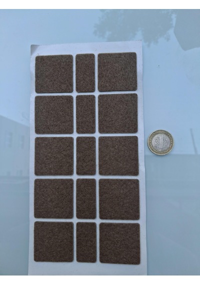 Keçe 90737 Hrd 4 Paket 40mm Kahve Masa Sandalye Koltuk Baza Ayak Çizdirmez Yapışkanlı