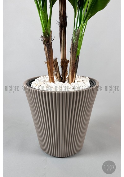 Luna Saksı 37 Cm Mocha Kahverengi