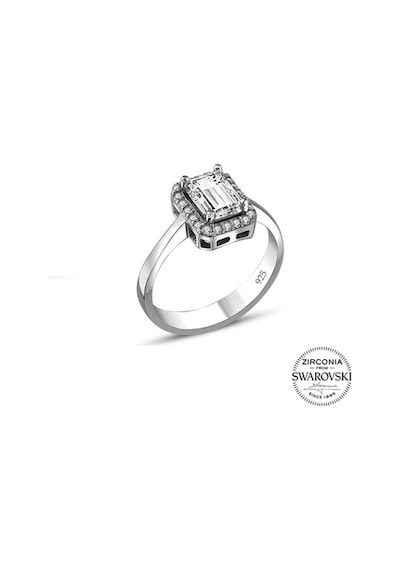 Gümüş Swarovski Baget Taşlı Pırlanta Modeli Üçlü Set