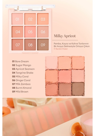 Dasıque Shadow Palette 32 Milky Apricot