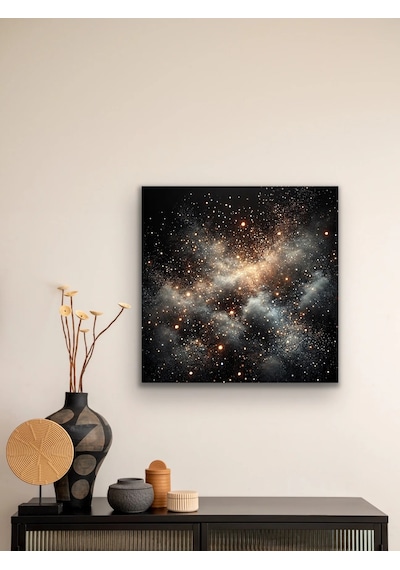 Uzay Boşluğu Kanvas Tablo 60x60cm Çok Renkli