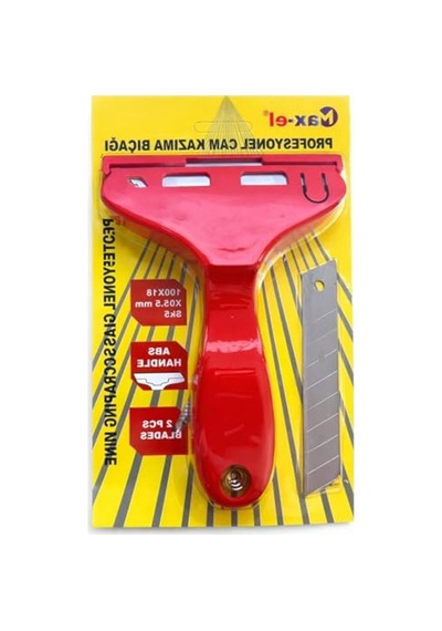 Cam Kazıma Bıçağı, Sk5 Çelik Keskin Uç, 100x18 Mm Açık Gri