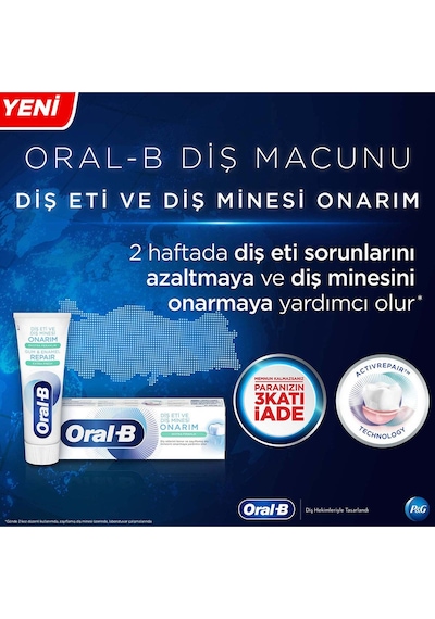 Oral-B 75 Ml Diş Eti ve Diş Minesi Onarım Ekstra Ferahlık Diş Macunu