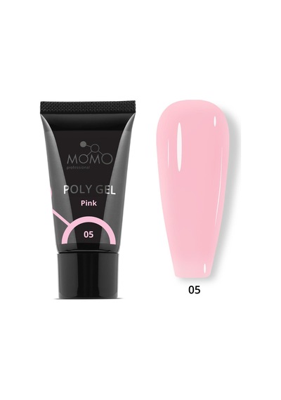 Momo Professional Protez Tırnak İçin Poly Gel Poli Jel No.05 Pembe 30 Gr