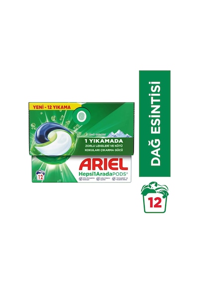 Hepsi1arada Pods Kapsül Çamaşır Deterjanı Beyazlar Ve Renkliler 12 Yıkama