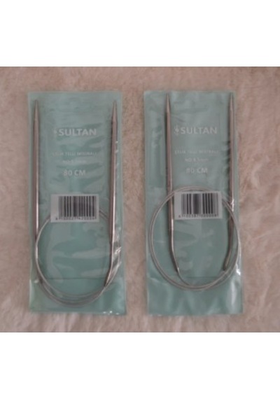 Çelik Telli Misinalı Şiş 80 Cm 4,5 No 5 No 1 Er Adet