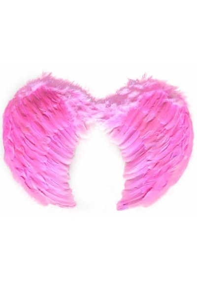Pembe Renkli Orta Boy Çocuk Melek Kanadı 40x60 Cm 5691